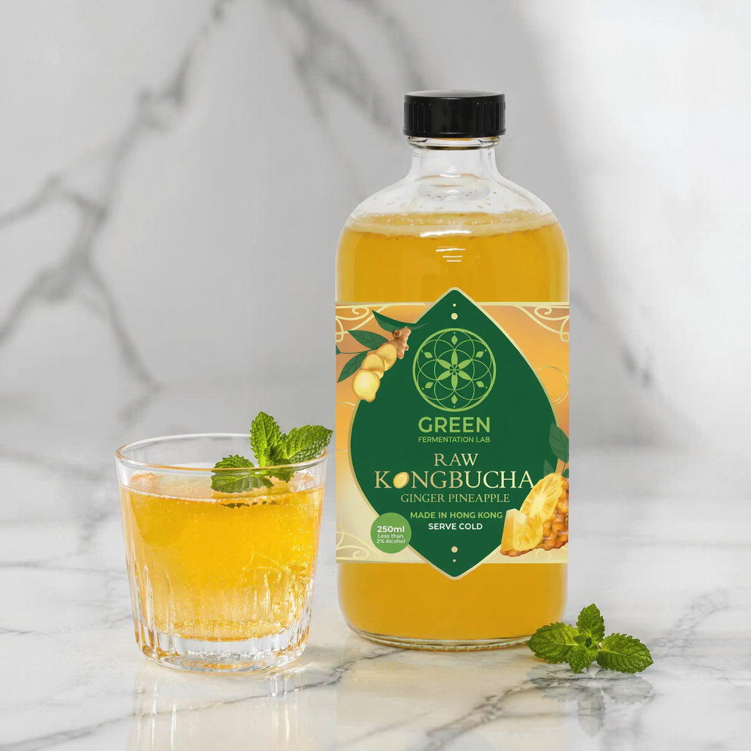 自家發酵康普茶（紅茶菌）- 薑菠蘿